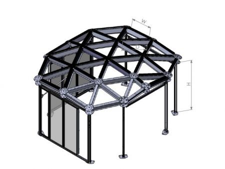 Grid tent - Grid tent with Air cushion
